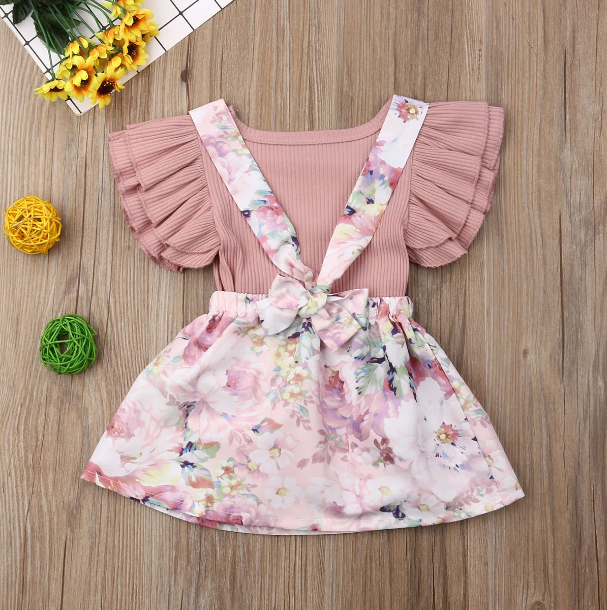 Новинка 2020 года топы для маленьких девочек комбинезон юбка на бретелях платье