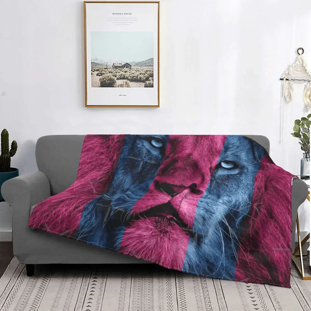 

Aston Villa Lion 1 Blanket Bedspread Bed Plaid Sofa Sofa Blanket Summer Blanket Picknick Blanket