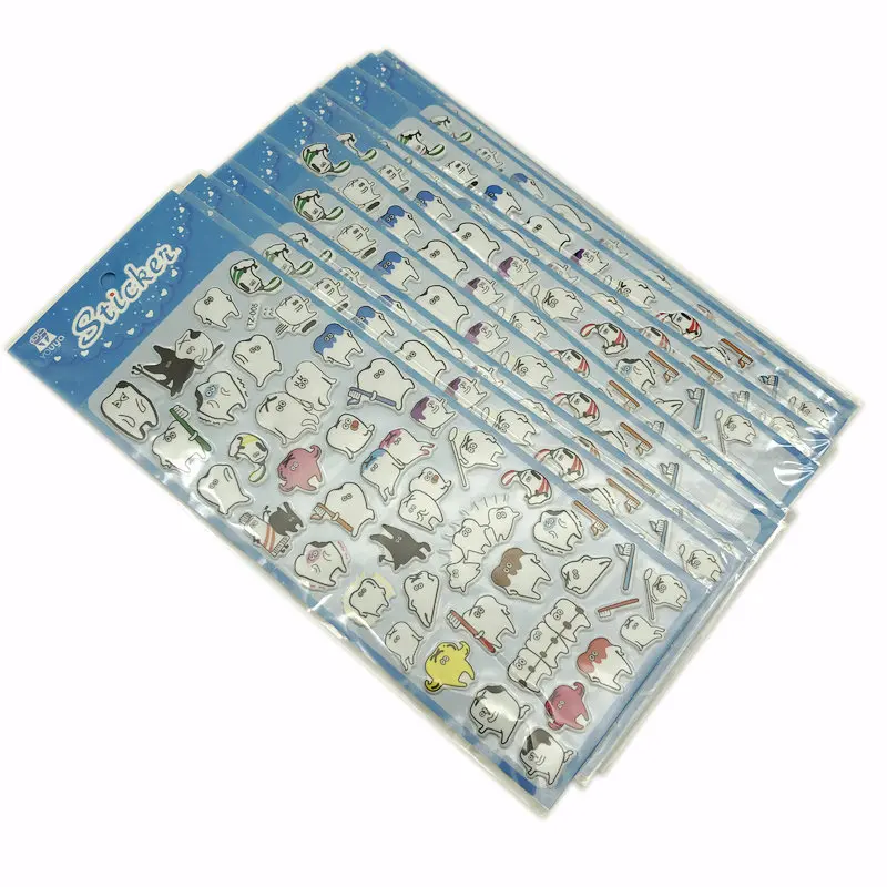 Набор стикеров для скрапбукинга 10 шт в форме коренного зуба &quot пластик |