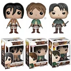 Экшн-фигурки атака на кожу, Эрена джейгер 21, Микаса Аккерман 239, модель, игрушка, подарок на Рождество