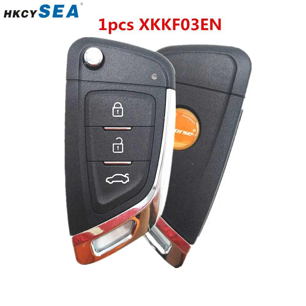 wire key XKKF03EN 1/5/10 шт Xhorse VVDI2/VVDI ключ инструмент 3 кнопки Беспроводной/провода универсальных пультов смарт-ключ для VVDI мини ключ пожалуйста, нажмите на картинку, чтобы купить программист - Цвет: wire key XKKF03EN