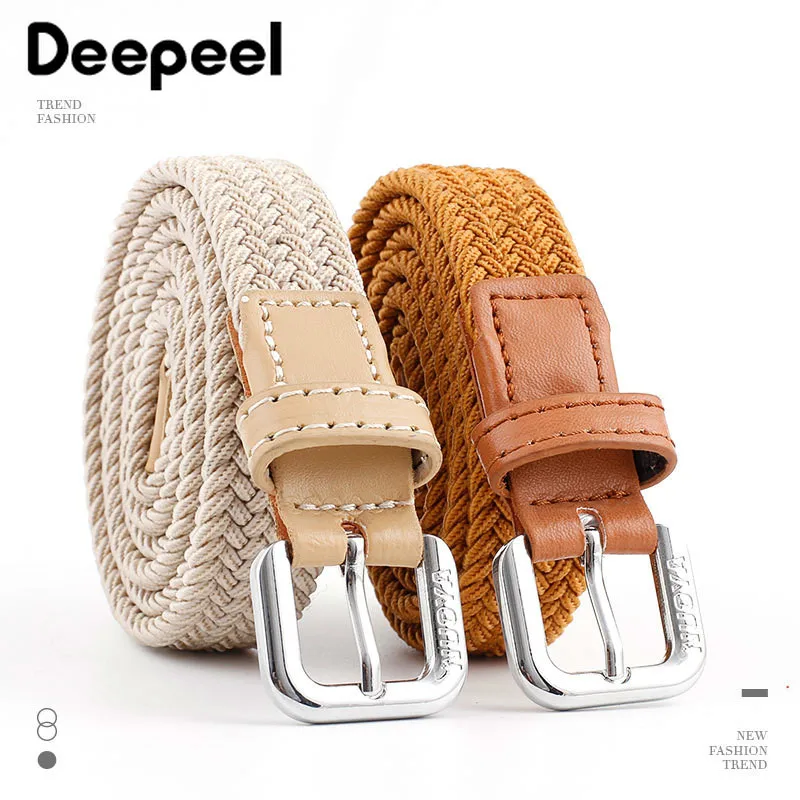 Deepeel 1 шт. 100x7 0/80/см унисекс тканый эластичный пояс детские Студенческие джинсы