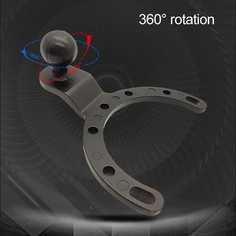 motorcycle fuel tank cap mobile phone bracket fixed accessories large horseshoe ball head sports car racing mobile phone holder free global shipping