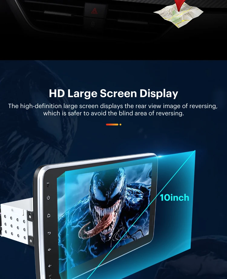 1din Android 10.0 Car Radio Touch Screen Multimedia Video Player GPS WIFI 4G Version FM RDS For Stereo Carplay Auto | Автомобили и