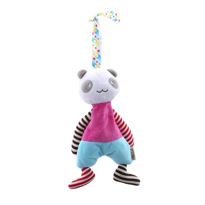 

Newborn Baby Stroller Hanging Toys Cute Animal Doll Bed Plush Toy Bed Rattle Musical Educational Rattles For