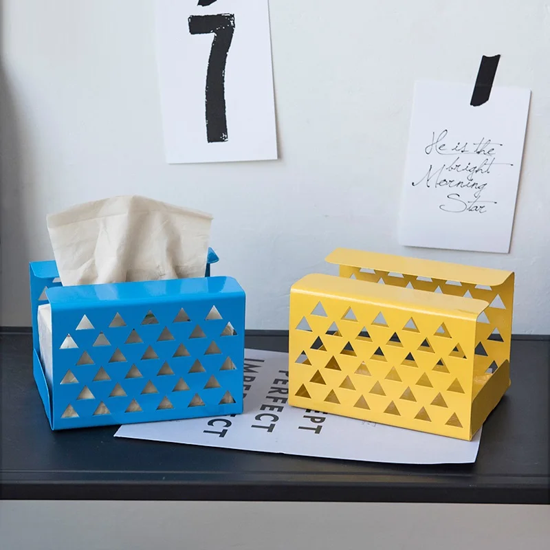 Nordic creative simple wrought iron living room dining paper tissue box personalized home decoration ornaments | Обустройство дома