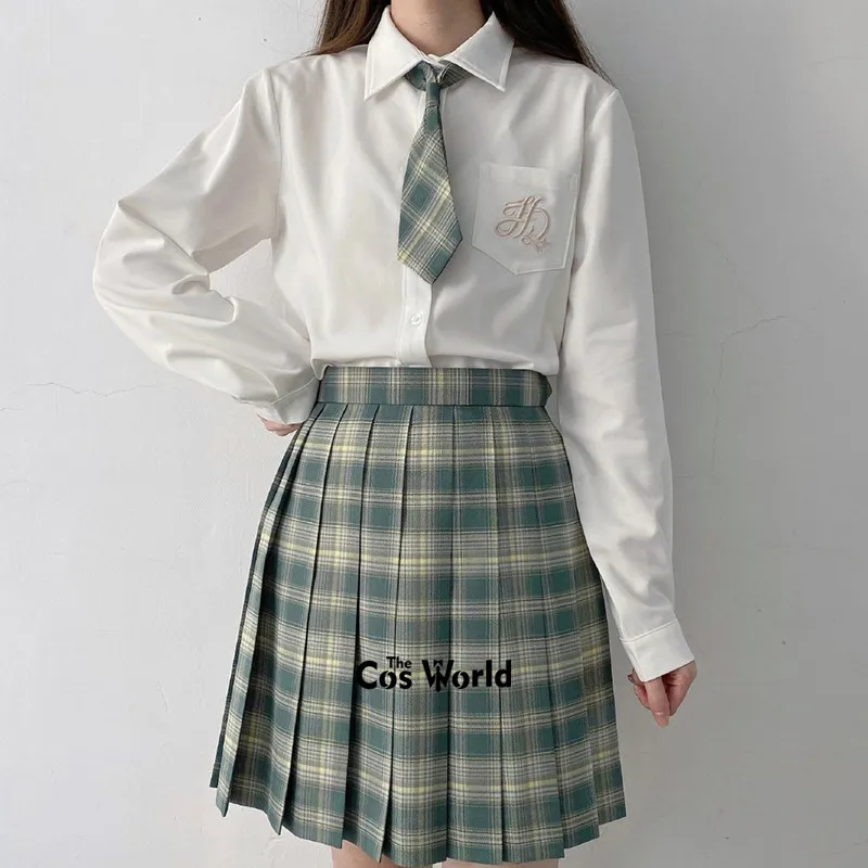 [Song Lin Luo] Japanese Girl's Summer High Waist Pleated Plaid Skirts ...