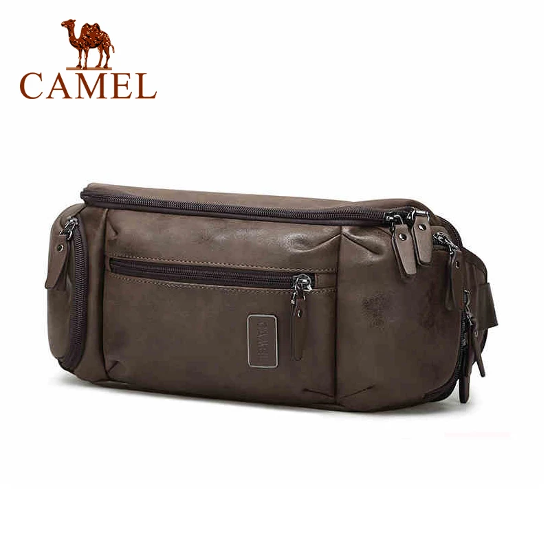 

Многофункциональный мужской рюкзак CAMEL в стиле ретро, сумка-мессенджер на плечо, Повседневная модная брендовая нагрудная сумочка большой в...