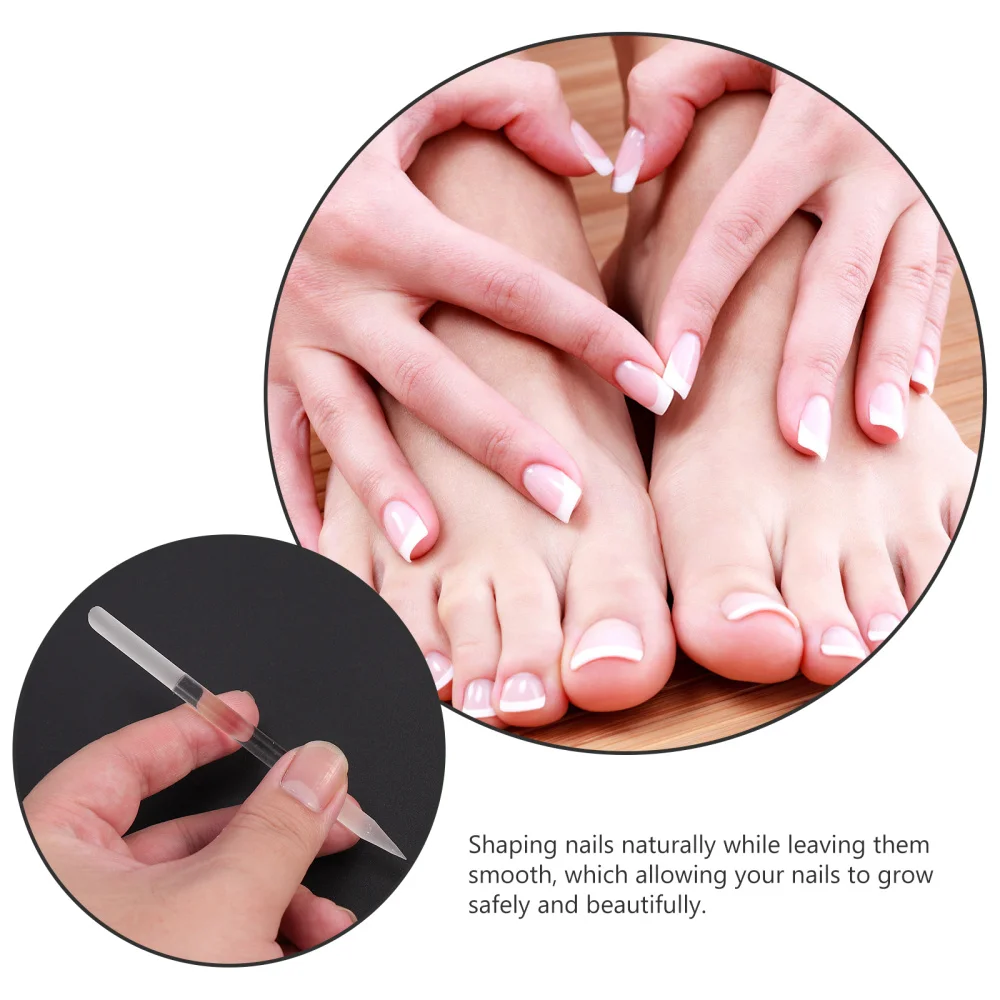 

6pcs Professional Precision Filing Cuticle Removers Glass Nail Files Set