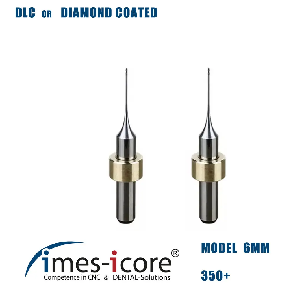 

Digitalart Imes-Icore 6MM shake 350-750i dental Milling Bur Shank with Milling about 50unit Zirconia Units 0.6mm -2.5mm 1PCS