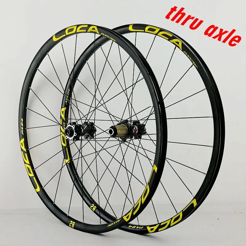 Preise Berg Rad Set Dull Polnischen Bike Rad 24 Loch Aluminium Legierung Mtb Fahrrad Rad Set 26 27,5 29-Zoll 15*100MM 12*142MM