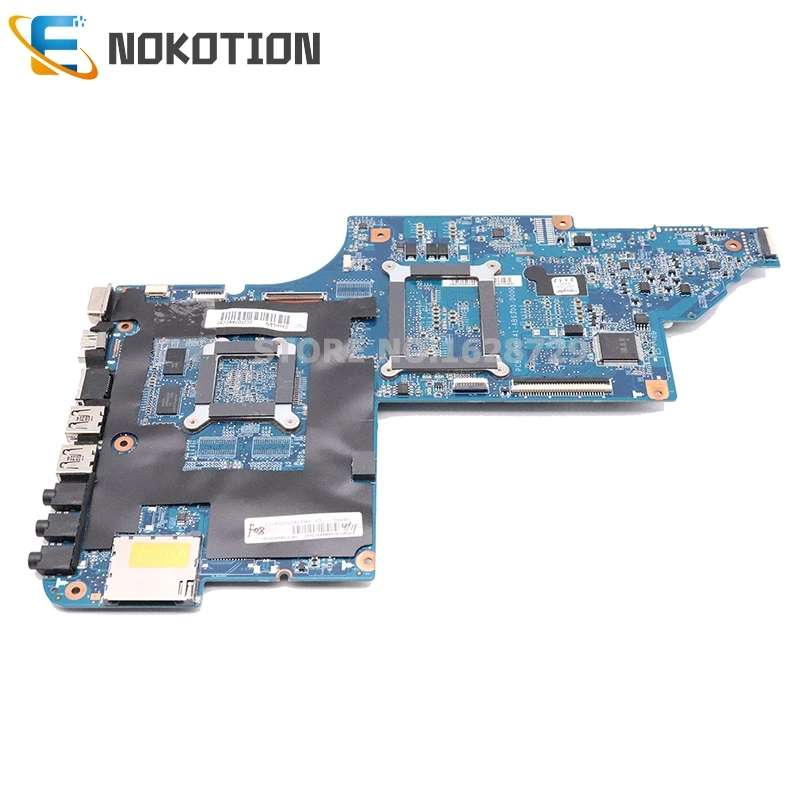NOKOTION материнская плата для ноутбука hp DV6 DV6-6000 hp MH-41-AB6300-D00G 642528-001 640451-001 644643-001 разъем S1 DDR3 Бесплатный процессор