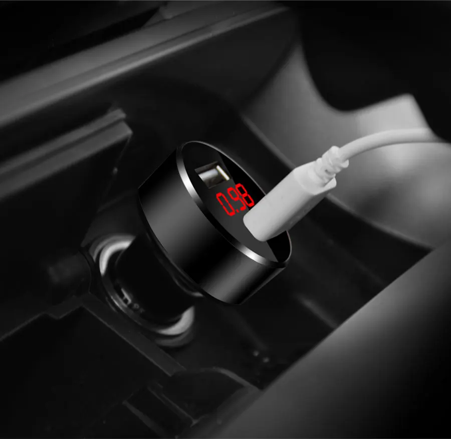 050 LED QC 3 0 быстрое автомобильное зарядное устройство двойной USB 2 4 А мини для iPhone