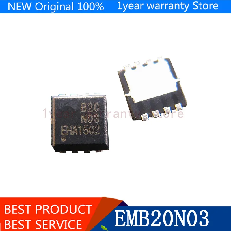

{ New original } 5pcs EMB20N03 B20N03 3mm*3mm MOSFET QFN-8