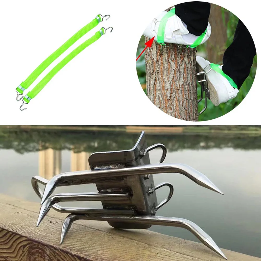 Дерево оснастка для скалолазания полюс бутсы с шипами альпинистов охоты