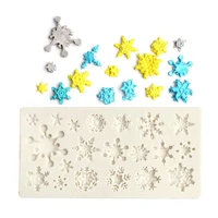 diy 3d christmas decorations snowflake lace chocolate party fondant baking cooking cake decorating tools silicone mold