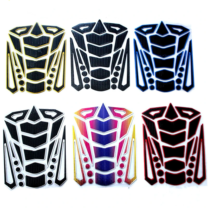 

Universal 3D New Car Motorcycle Tank Sticker Decals Carbon Fiber Devil Skull Logo Protect Fuel Tank Pad moto Racing Accessories