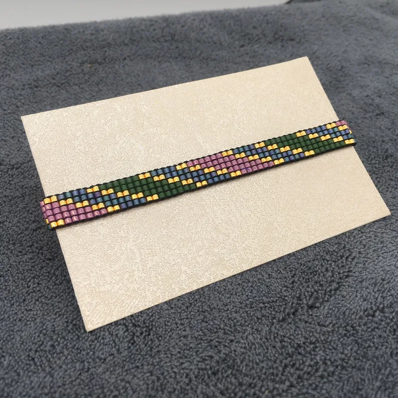 Boho Delica MIYUKI, браслет, турецкие ювелирные изделия, браслеты с зеленым кристаллом, браслеты,, женские новые, ручной подарок