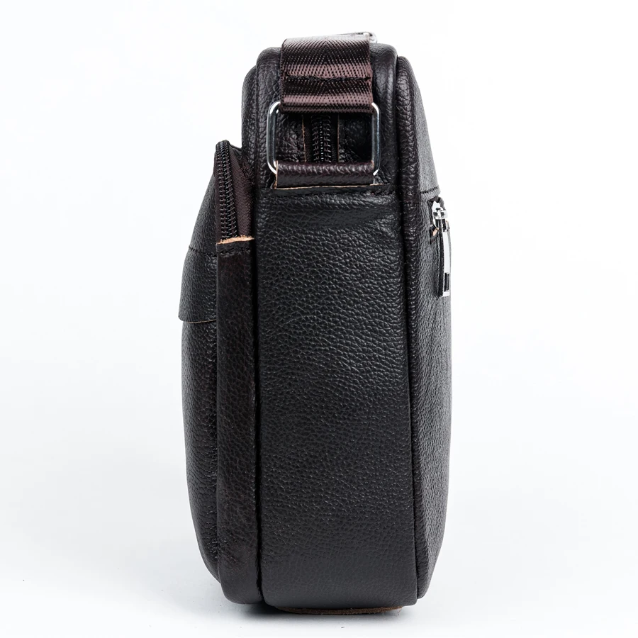 Мужская сумка мессенджер из натуральной кожи на молнии|brand shoulder bag|shoulder bagsmen messenger