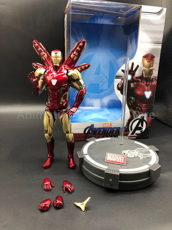 18 см Новый Фильм Мстители Endgame Железный человек MK85 база с подсветкой и