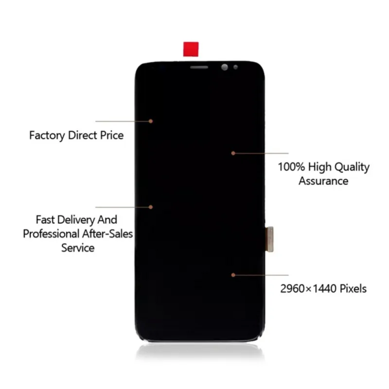 

New Arrivals BLACK Complete Screens For Samsung Galaxy S8 Plus G955F Touch Screen + LCD Screen Replacement NEW 2021