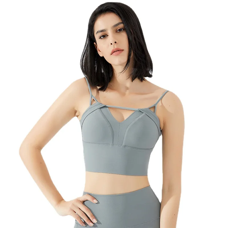 Бюстгальтер для йоги с эффектом пуш-ап и открытой спиной хорошее качество