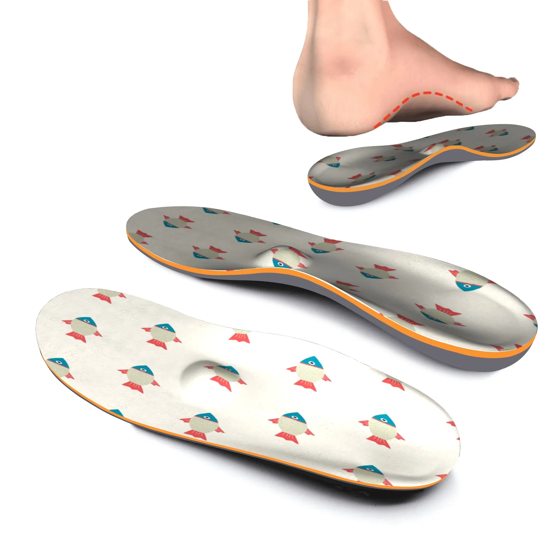 Metatarsal Arch Support Orthopedic Insole Sneakers Plantar Fasciitis Flat Heel Pain Bone Spur Orthopedic Insert Spots Multicolor