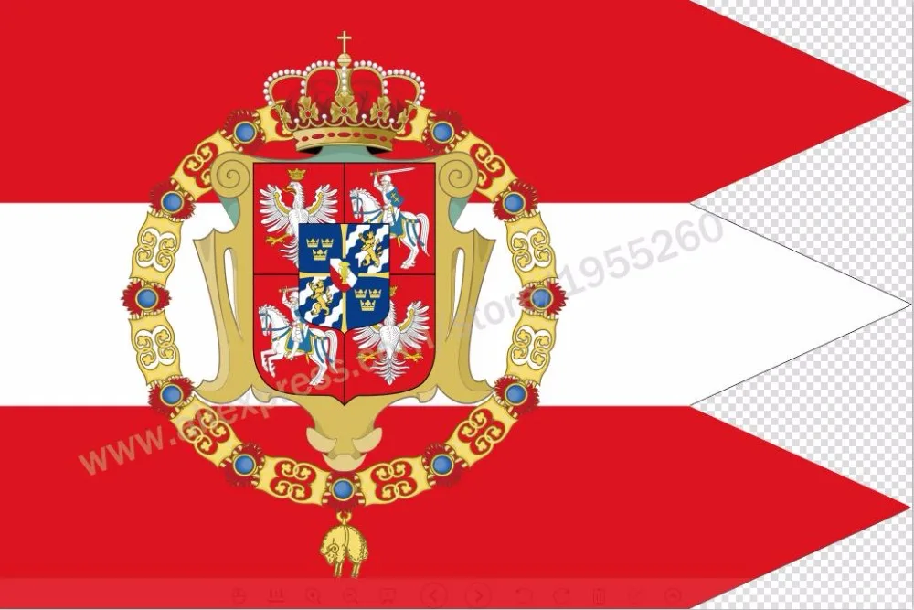 

Polish-Lithuanian Commonwealth Flag 3 X 5 FT 90 X 150 Cm Poland Flags Banners