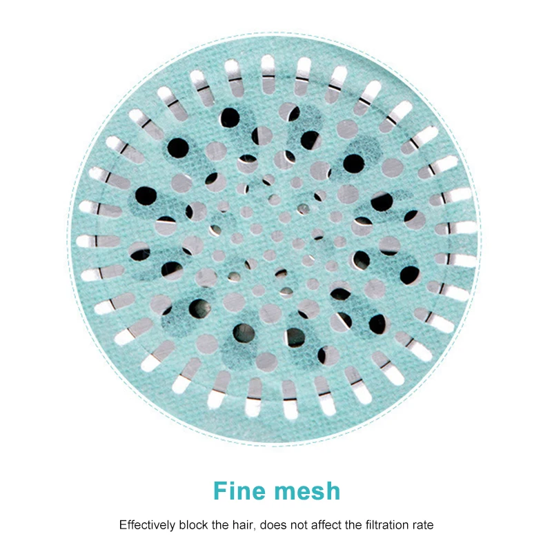 

Newest 50pcs Hair Anti-blocking Floor Drain Sticker Household Disposable for Bathroom Bathtub