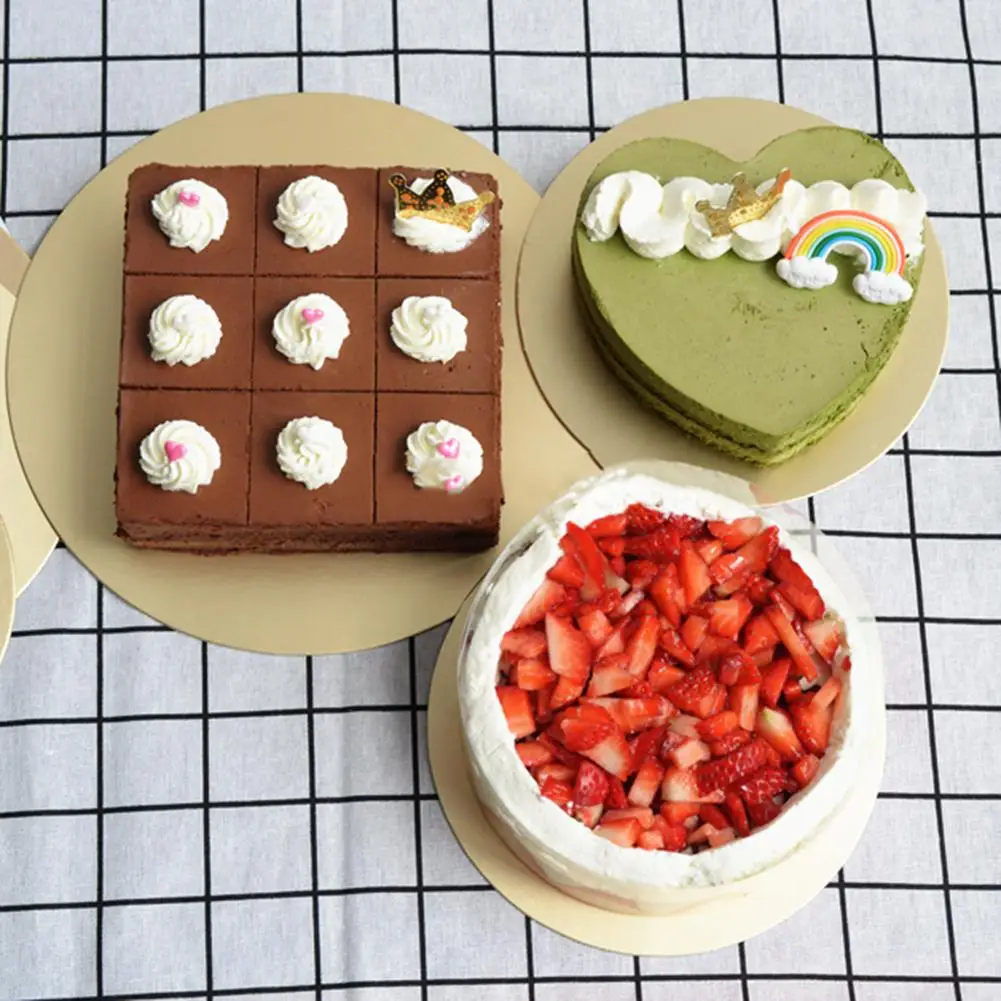 5 шт. 8/10/14 дюйма круглые доски для выпечки тортов на день рождения жесткие