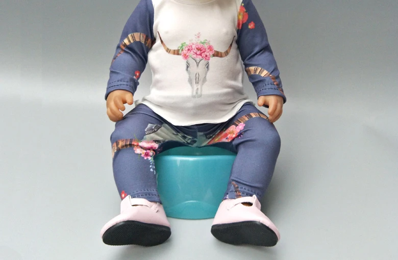 Кукла одежда штаны Розовый Единорог комбинезон одежда для 40 см 43 см reborn baby Doll Одежда наборы для 1" Кукла аксессуары игрушки одежда