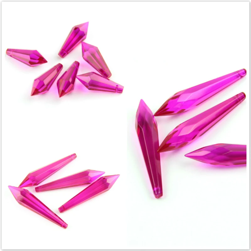 

38 мм/63 мм/76 мм кристалл розы U падение орнамент призма люстра подвесной кулон