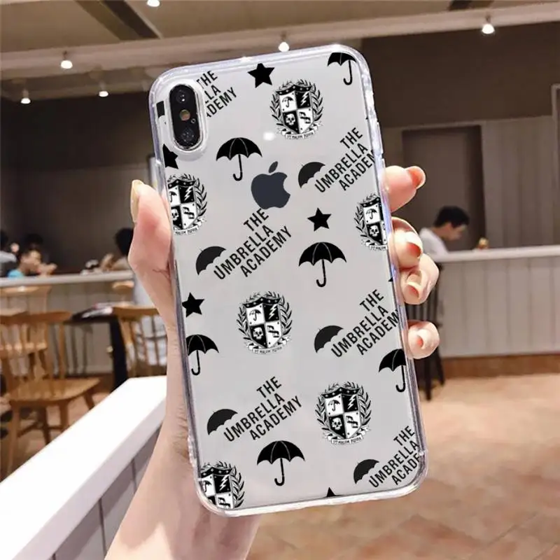 

Umbrella Academy Phone Case Transparent soft For iphone 5 5s 5c se 6 6s 7 8 11 12 plus mini x xs xr pro max