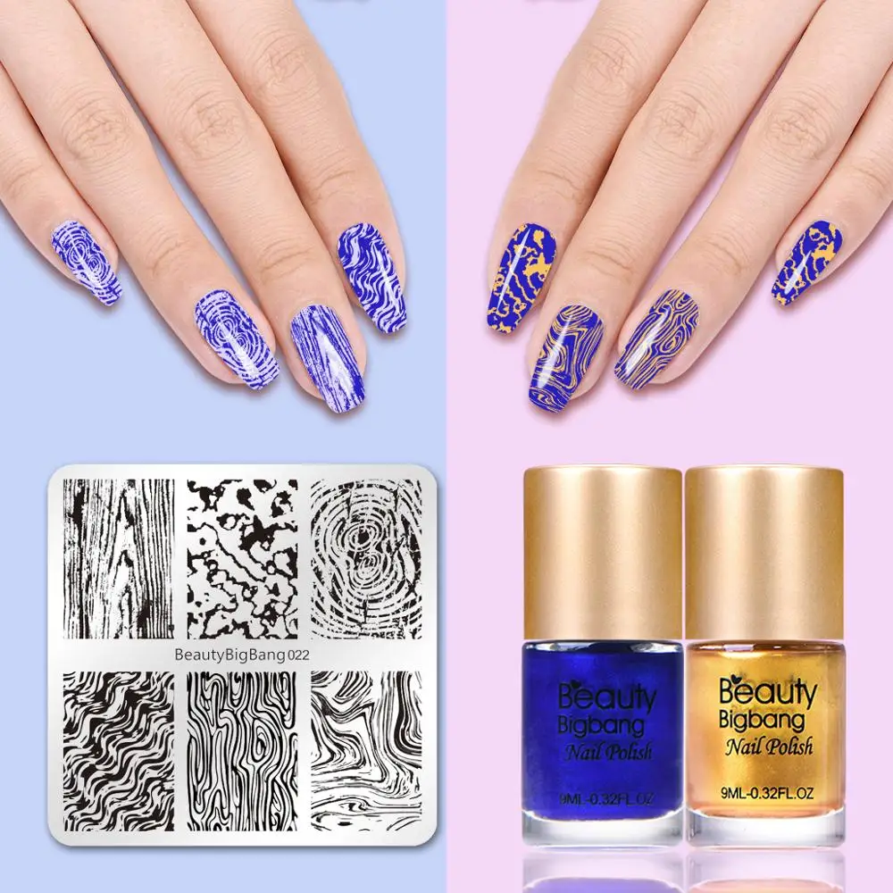 Набор для стемпинга ногтей 10 шт./компл. 5 пластин квадратная пластина чехол