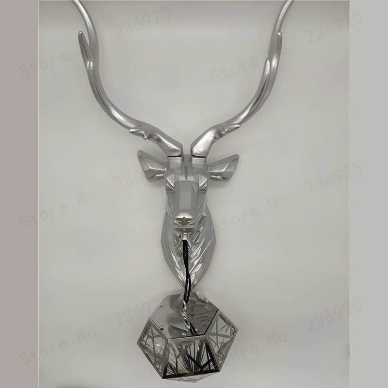 Винтажный светодиодный светильник Wonderland в стиле ретро настенный с рогами