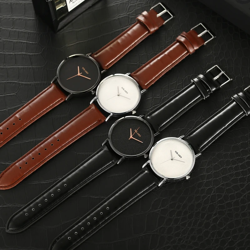 

Exquisite Minimalism Men Watch Casual Leather Belt Quartz Trendy Mens Watch Male Relogio Masculino WriststWatch Clock Gift