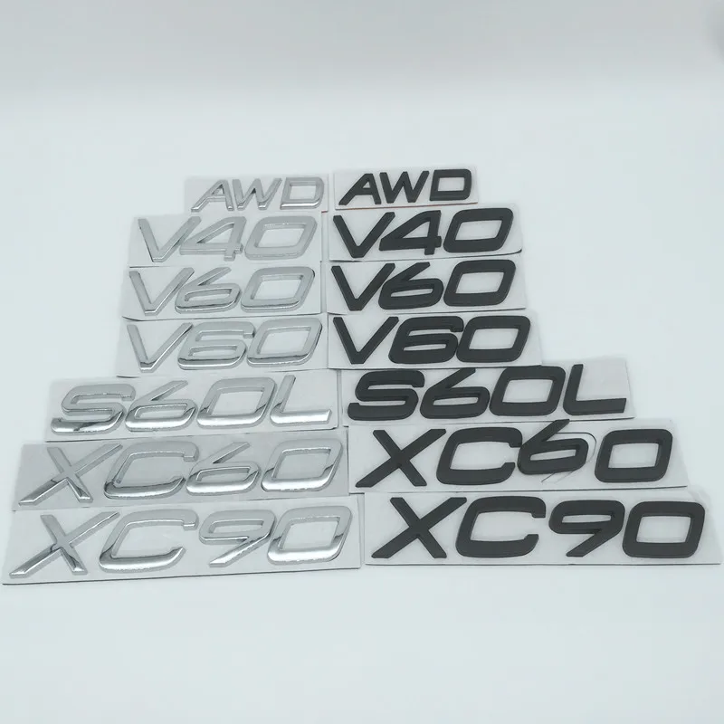 Металлическая 3d-наклейка AWD V40/V60/S60L/XC60/XC90 1 шт. | Автомобили и мотоциклы