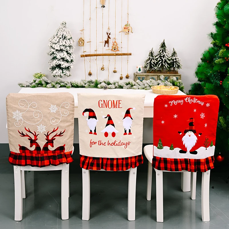 

Christmas Chair Cover Dinner Table Red Santa Claus Hat Chair Back Cover Christmas Decoration Home Party Decor Supplies From Home