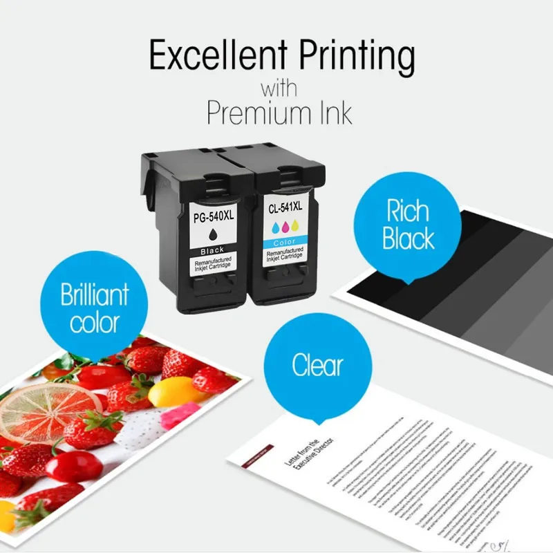 2 вида цветов PG-540 CL-541 для Canon PG540 CL541 чернильный картридж pg 540 Pixma MG4250 MG3250 MG3255 MG3550 MG4100