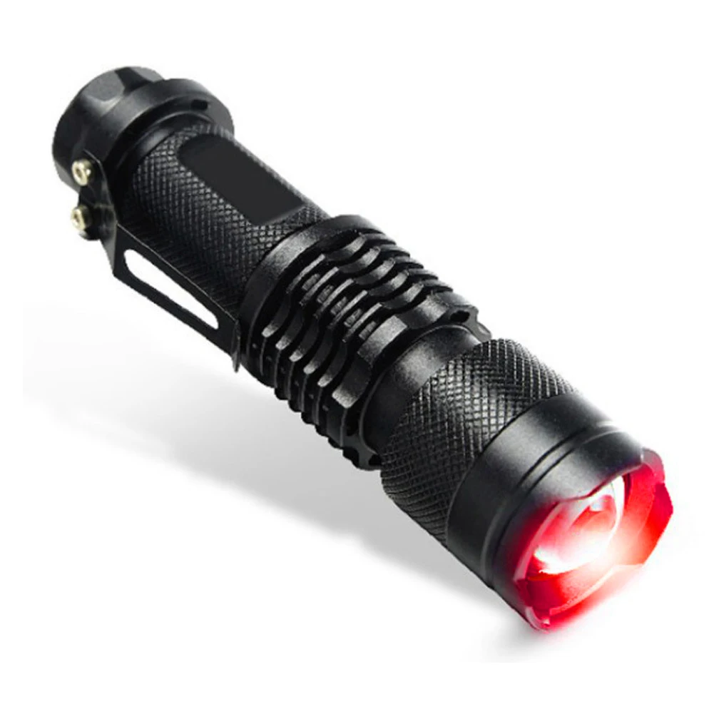 

850nm LED Aluminium Alloy Infrared Zoom Flashlight IR Night Vision Hunting Torch Multi-function Long Shots Lamp Hunting