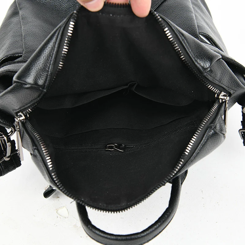 

Vintage Women Backpack College Large Backpacks Soft Genuine Leather School Bag for Teenage Girls Travel Bagpack Mochila Feminina