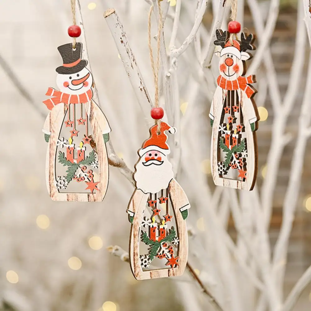 

Новые рождественские украшения для кукол, подвесные кусочки для елки, Деревянные Подвески, праздничные новогодние и рождественские украше...