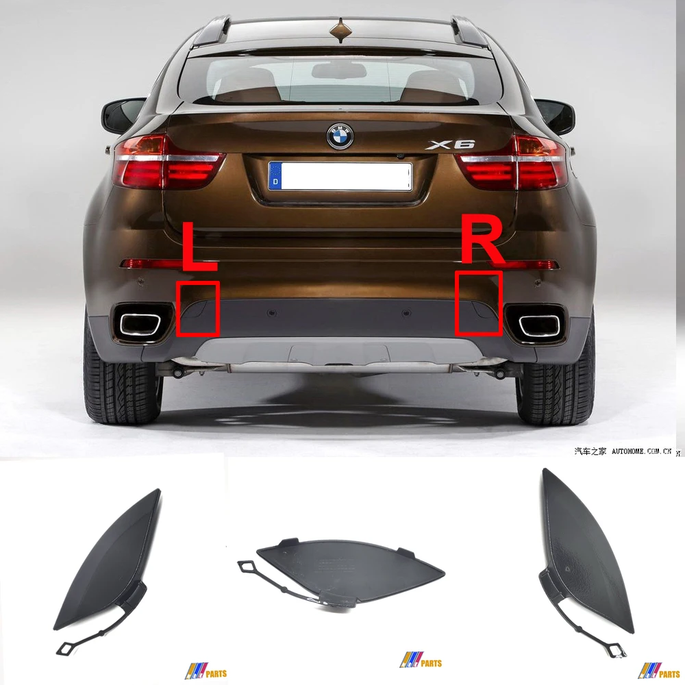 

Fit 08-14 Left&Right BMW X6 E71 E72 30dX 35dX 35iX 40dX 40iX 50iX Hybrid REAR TOW COVER