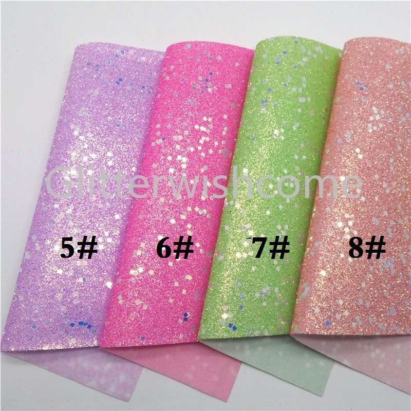 Glitterwishcome 21X29 см А4 Размер синтетическая кожа, неоновая массивная блестящая кожа, искусственная ткань из искусственной кожи винил для бантов, GM562A