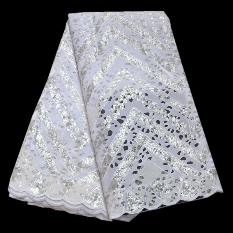 Отлично африканский органза ручного раскроя белая кружевная ткань французский