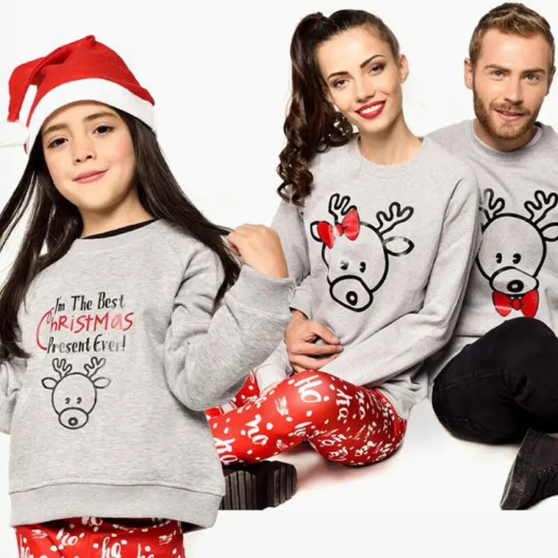 Осенне-зимняя семейная Пижама Hirigin для мам пап детей рождественские пижамные