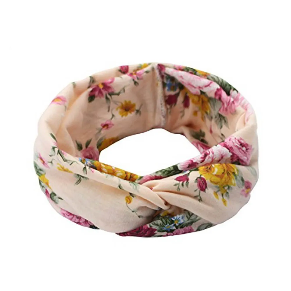 Diademas el&aacute;sticas para mujer, turbante de punto cruzado, turbante bohemio, accesorios para el cabello, regalo de moda, 4 Uds.-5