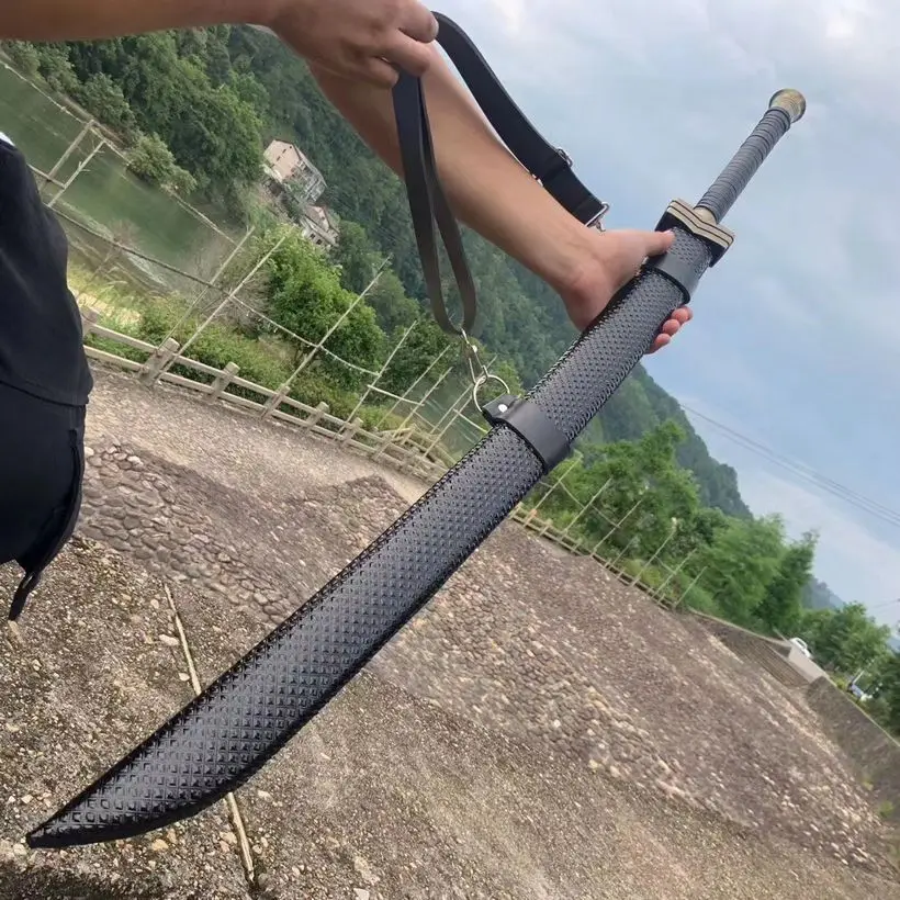 Ручной работы ушу палаш меч Glaive Закал клинок из марганцевой стали Falchion ножа Sharp |
