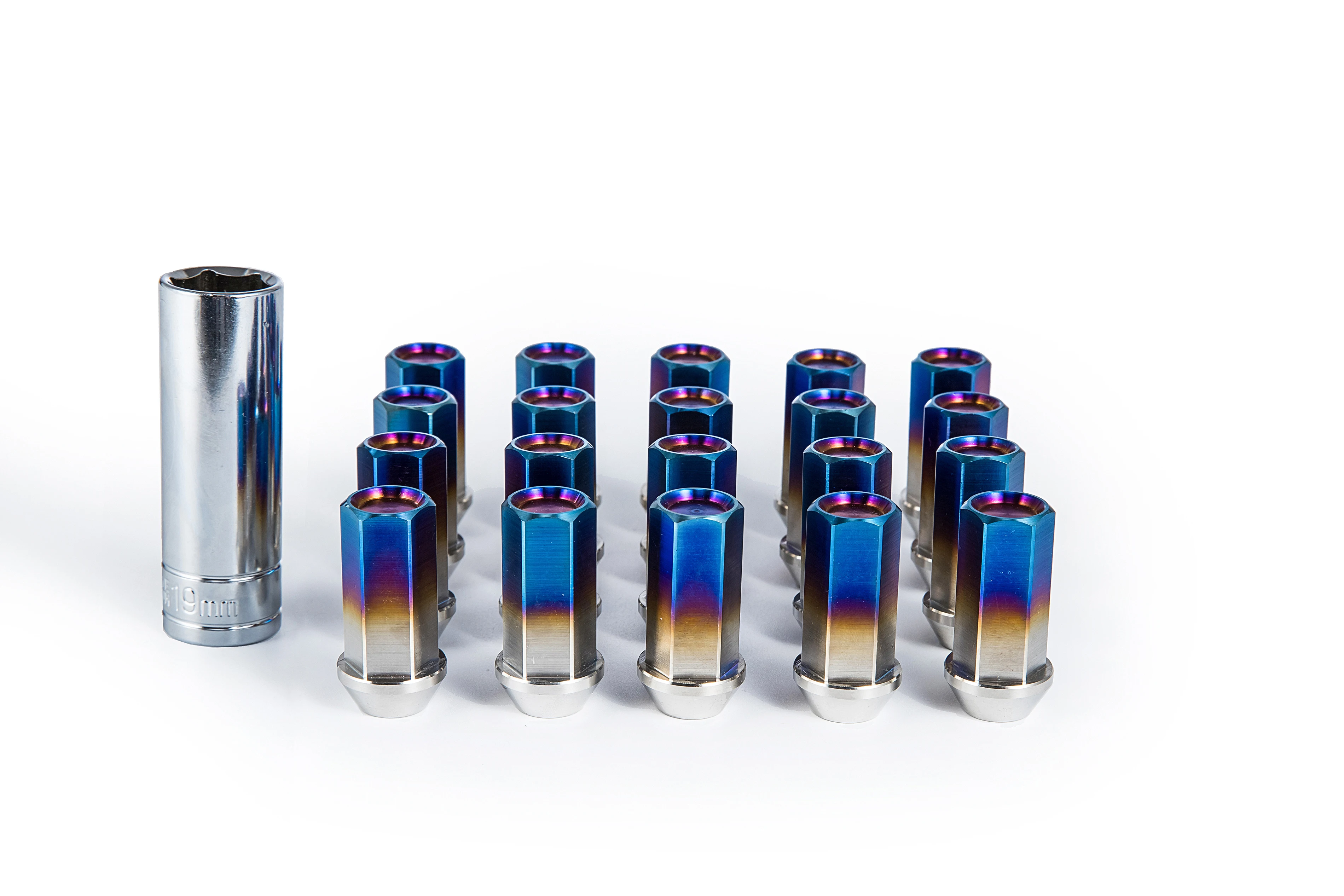 

20 шт., универсальные автомобильные гайки из нержавеющей стали