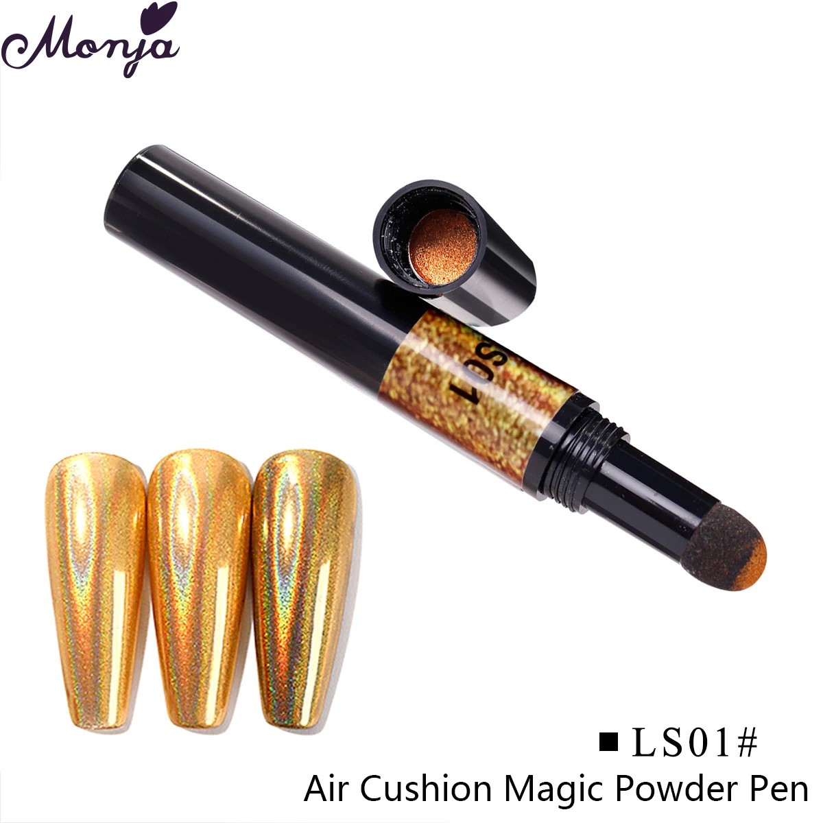 Monja Золотой Серебряный ноготь художественная воздушная подушка Волшебная